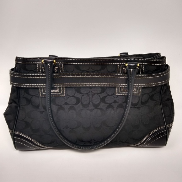 Coach | black signature monogram handbag EIC - Picture 2 of 7